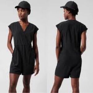 Athleta Marlow Black Romper Women’s size Small